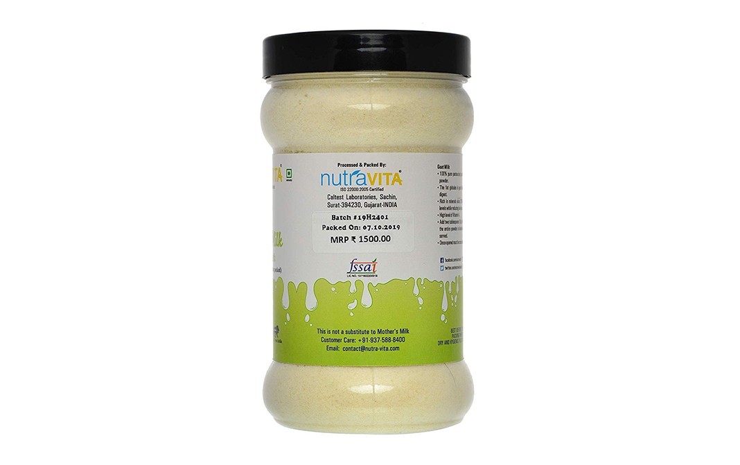 Nutravita Goat Milk Powder    Plastic Jar  200 grams